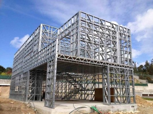 nhà khung thép lắp ghép