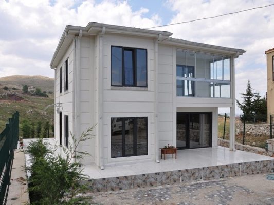 xây nhà lắp ghép bằng bê tông nhẹ